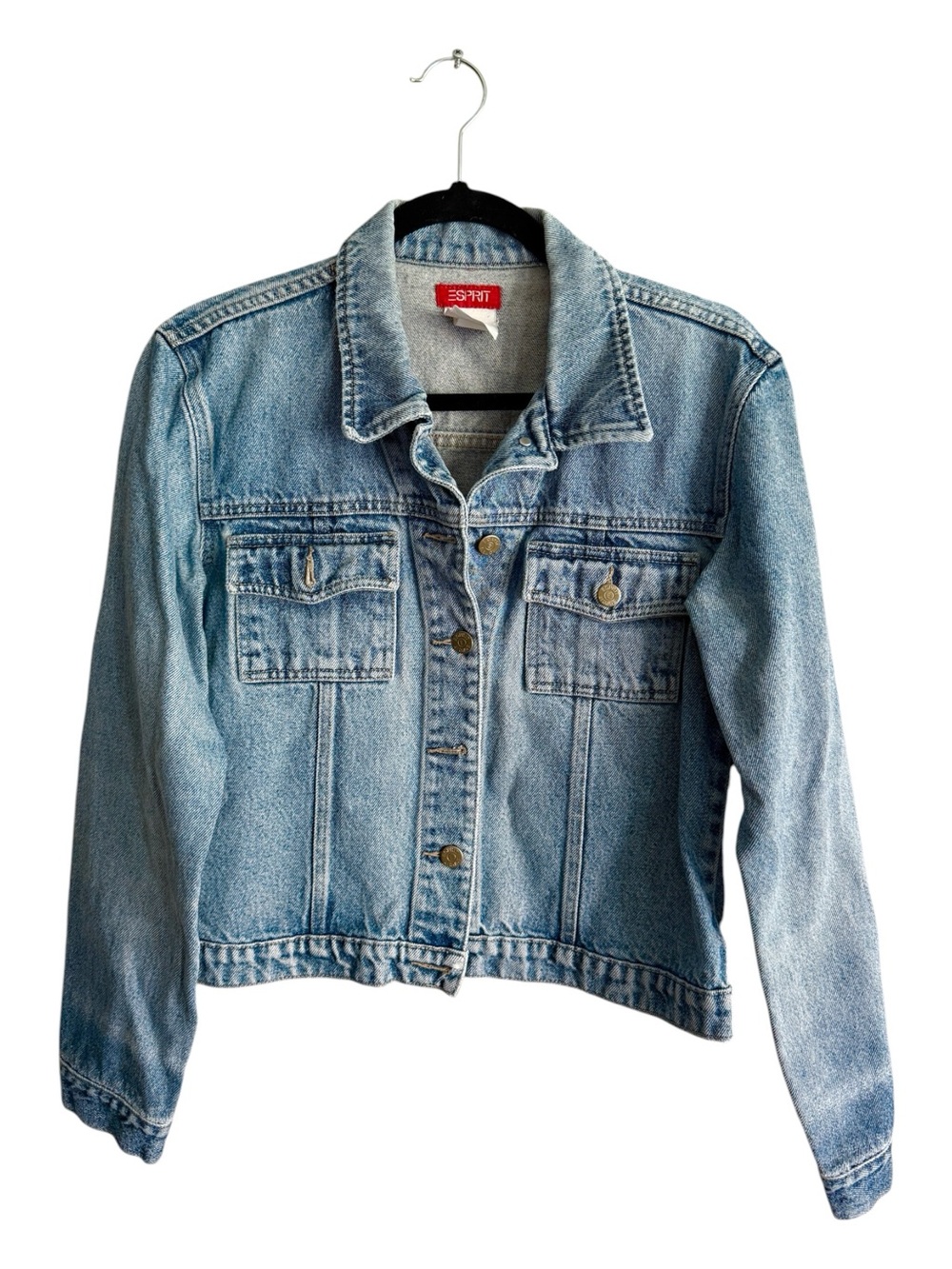 Vintage 90s Denim Jacket Sz S Classic Blue Jean Jacket by Esprit VTG